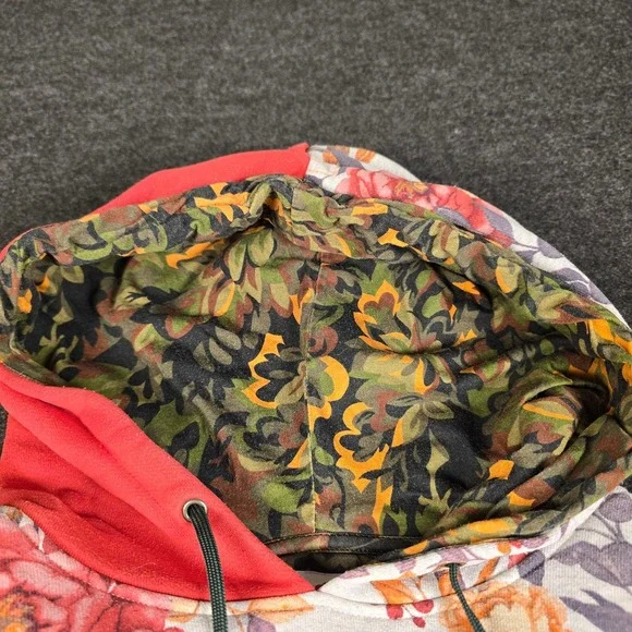 Banana Republic x Prep Curry Mens Floral Hooded Sweatshirt Oversized Size XL